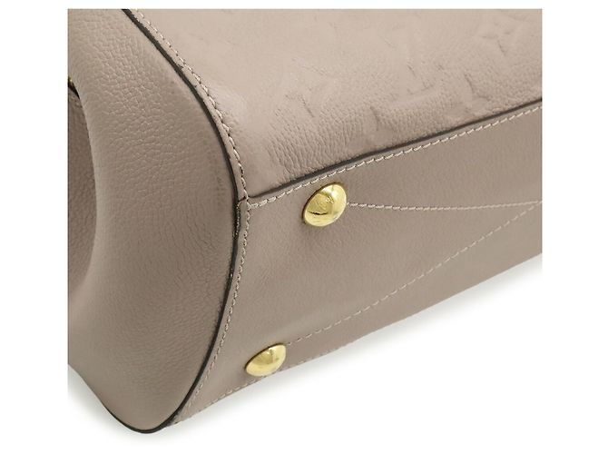 Borsa Louis Vuitton Monogram Empreinte Montaigne MM Marrone - vista 4