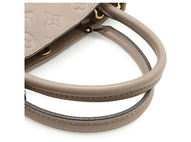 Borsa Louis Vuitton Monogram Empreinte Montaigne MM Marrone - vista 5