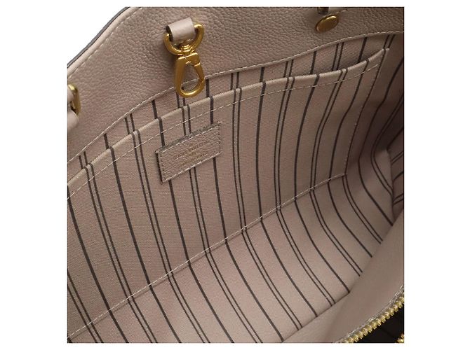 Borsa Louis Vuitton Monogram Empreinte Montaigne MM Marrone - vista 8