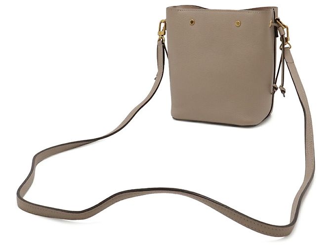 Borsa a tracolla Louis Vuitton Nano Lockme Bucket Beige - vista 3