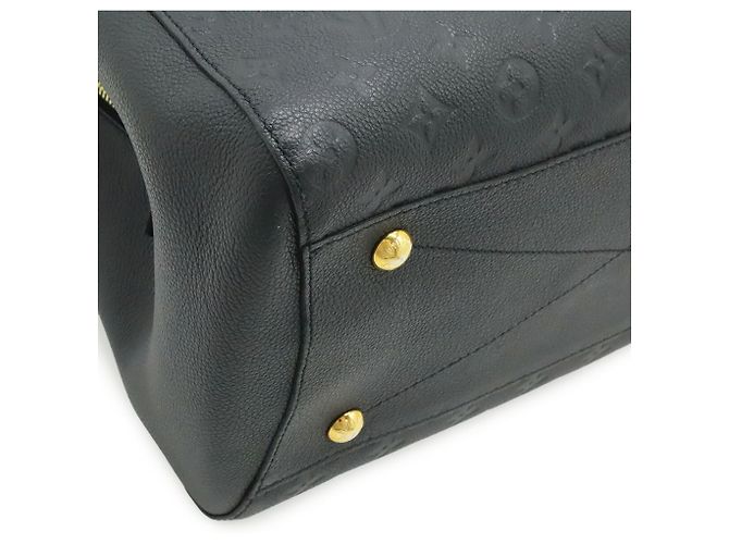 Borsa Louis Vuitton Monogram Empreinte Montaigne GM Nero Monogramma - vista 4