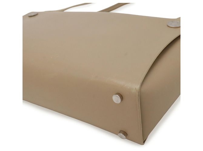 Borsa Tote a spalla in pelle di vitello beige Hermès - vista 4