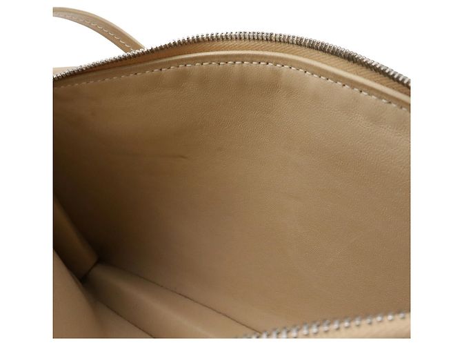 Borsa Tote a spalla in pelle di vitello beige Hermès - vista 8