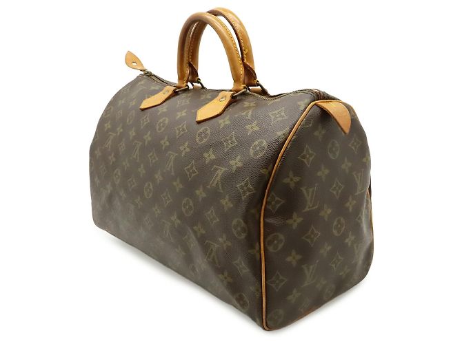 Borsa Louis Vuitton Monogram Speedy 35 Marrone Monogramma - vista 3