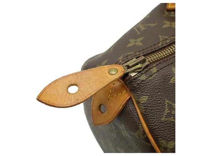 Borsa Louis Vuitton Monogram Speedy 35 Marrone Monogramma - vista 6