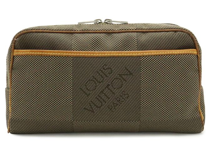 Borsa a tracolla Louis Vuitton Damier Geant Acrobat Cachi - vista 2