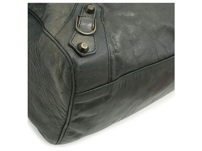 Borsa Balenciaga The Twiggy Grigio antracite - vista 4