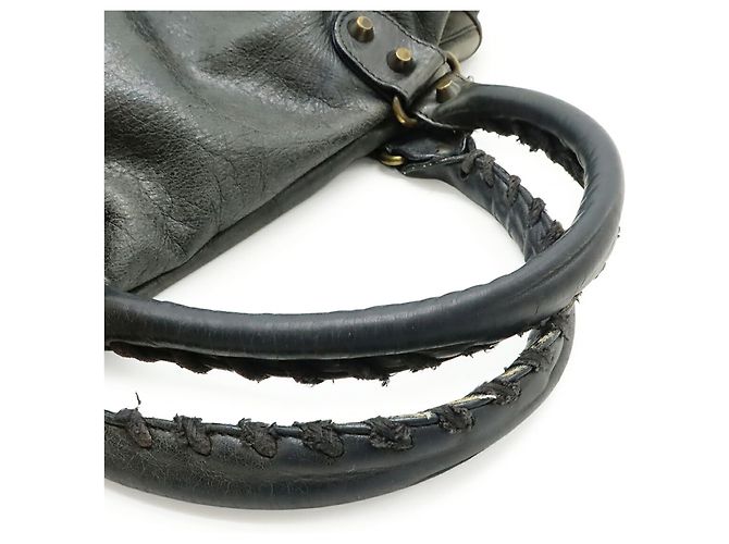 Borsa Balenciaga The Twiggy Grigio antracite - vista 6
