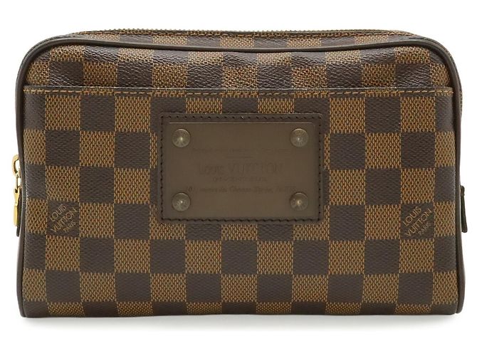 Borsa a tracolla Louis Vuitton in tela Damier Marrone Damier ebene - vista 2