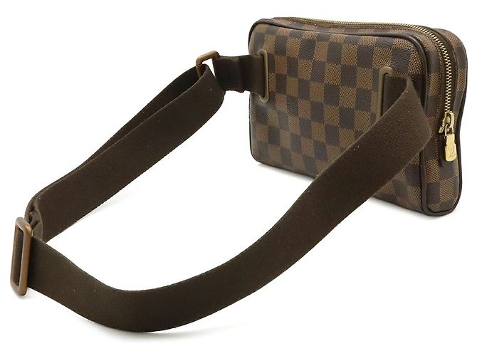 Borsa a tracolla Louis Vuitton in tela Damier Marrone Damier ebene - vista 3