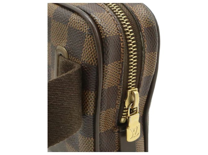 Borsa a tracolla Louis Vuitton in tela Damier Marrone Damier ebene - vista 5