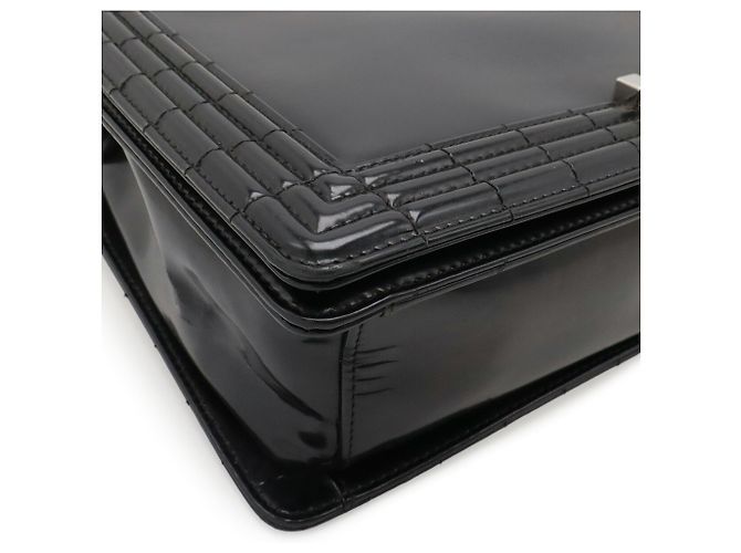 Borsa a Spalla Chanel Boy Matelassé Nero - vista 4