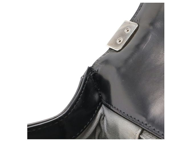 Borsa a Spalla Chanel Boy Matelassé Nero - vista 9
