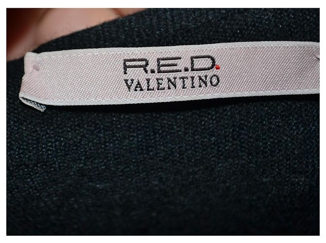 Red Valentino langer schwarzer Wollcardigan - Ansicht 5