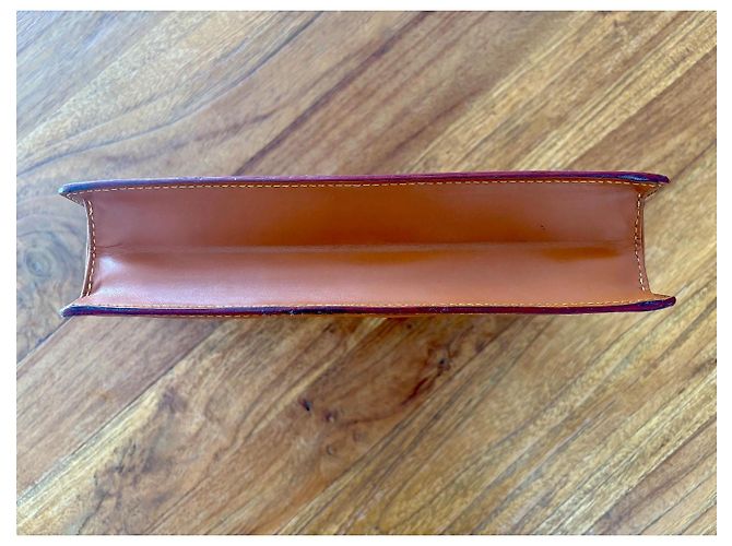 Pochette Louis Vuitton Epi Cuir Marrone - vista 4