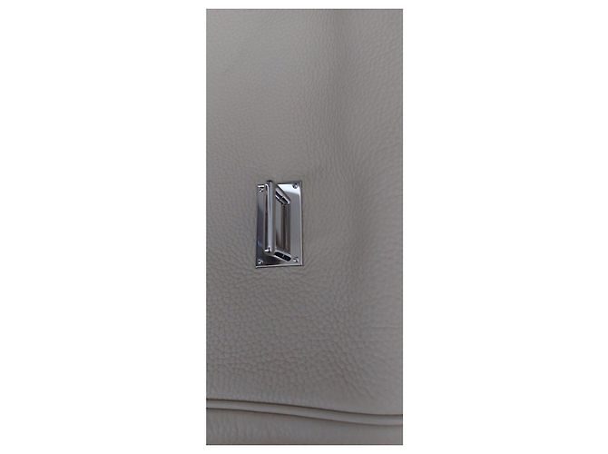 Hermès Borsa da viaggio in pelle beige - vista 17