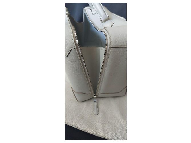 Hermès Borsa da viaggio in pelle beige - vista 8