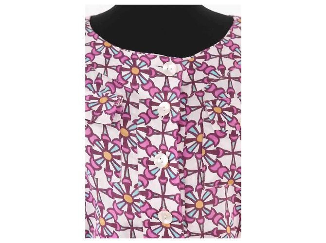 Autre Marque Vestido de seda violeta AML Paris Púrpura - vista 2