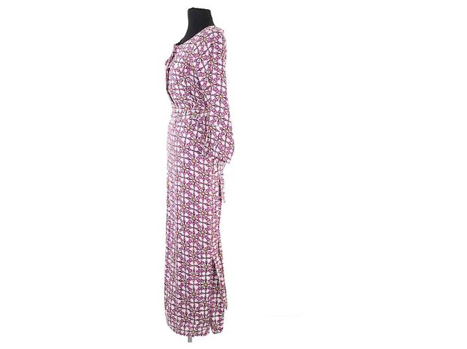 Autre Marque Vestido de seda violeta AML Paris Púrpura - vista 3