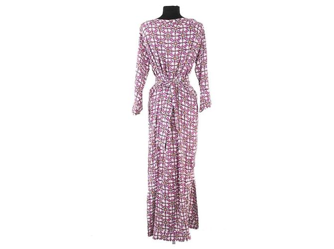Autre Marque Vestido de seda violeta AML Paris Púrpura - vista 4