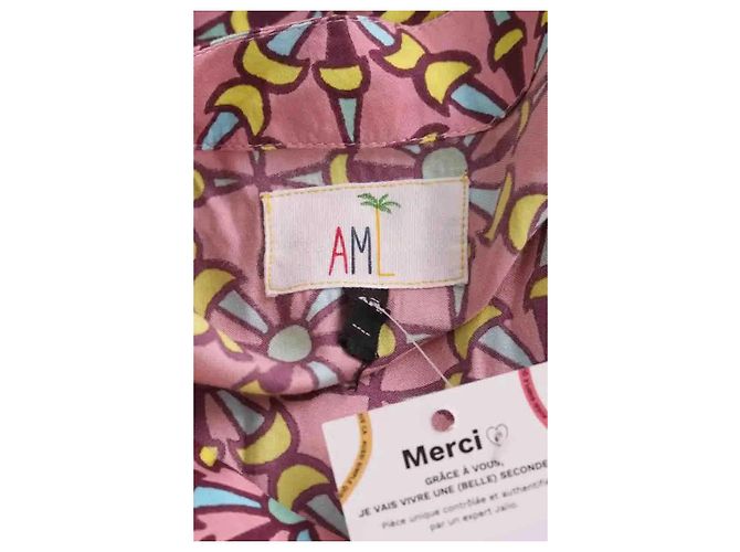 Autre Marque Vestido AML Paris de seda violeta Púrpura - vista 5
