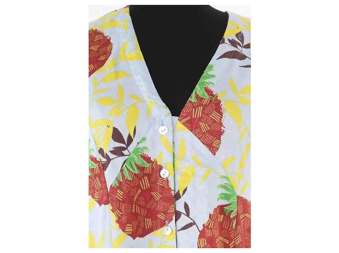 Autre Marque AML Paris Kleid aus blauer Seide - Ansicht 2