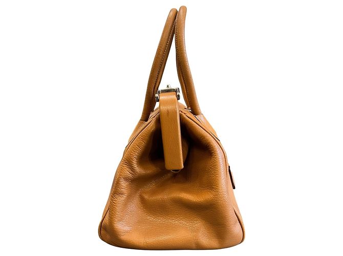 Sac à main à fermeture éclair en peau de chevreau Madras Prada - vue 3