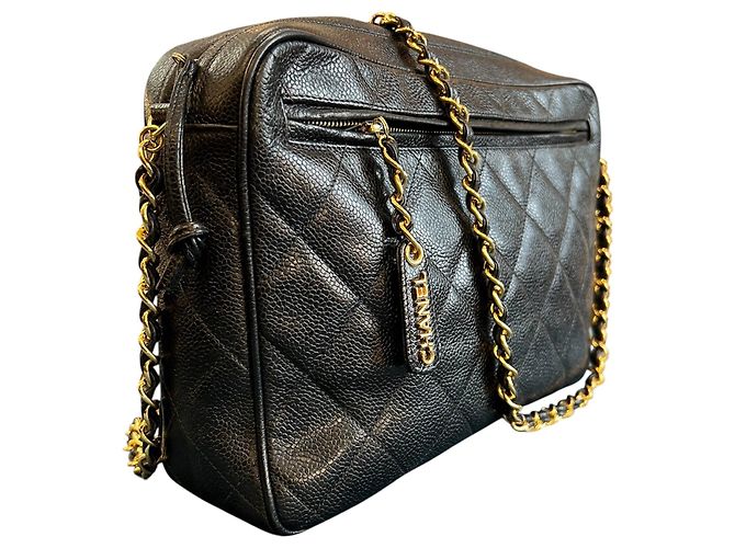Camera Borsa a tracolla Chanel CC Quilted Caviar 1994 - vista 2