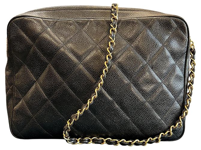 Camera Borsa a tracolla Chanel CC Quilted Caviar 1994 - vista 4