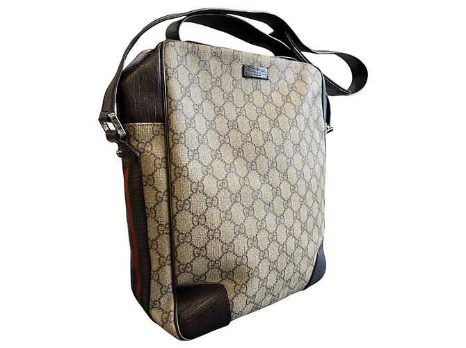 Borsa a tracolla Gucci GG Supreme Web - vista 2