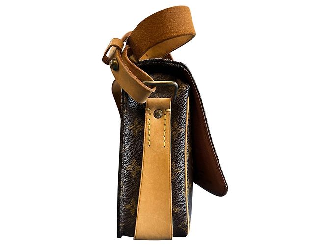 Borsa Louis Vuitton Monogram Cartouchiere MM 1992 - vista 3