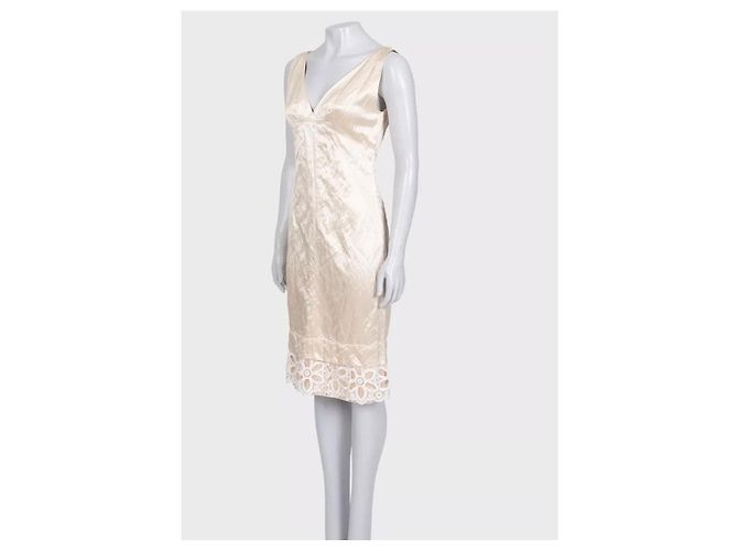 Ärmelloses Louis Vuitton Kleid Beige - Größe 36/S Gebraucht - Ansicht 2