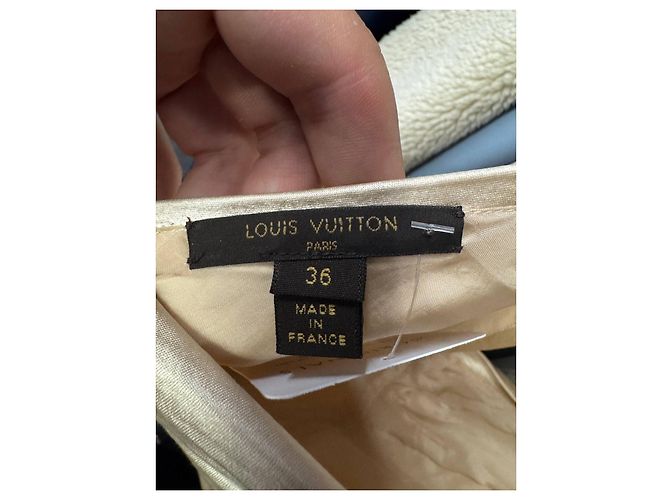 Ärmelloses Louis Vuitton Kleid Beige - Größe 36/S Gebraucht - Ansicht 5