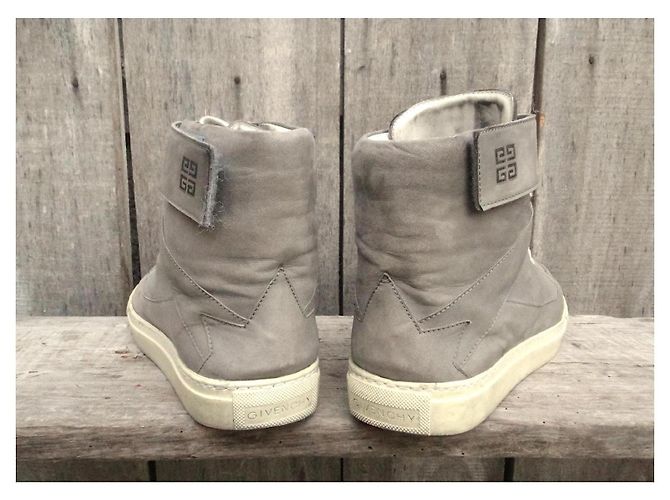 High-Top-Sneaker aus grauem Leder Givenchy - Ansicht 5