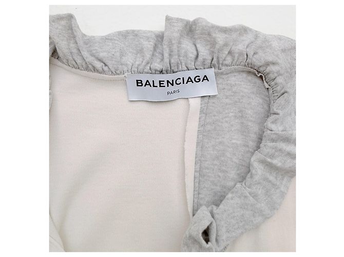 Everyday Patchwork-Kleid Balenciaga Schwarz Weiß Beige Grau Dunkelblau - Ansicht 7