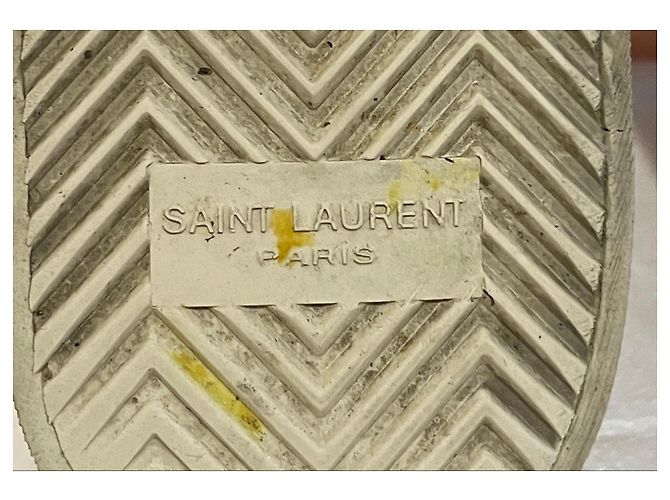 Saint Laurent Sneakers Glitter Rosa Bianco D'oro - vista 9