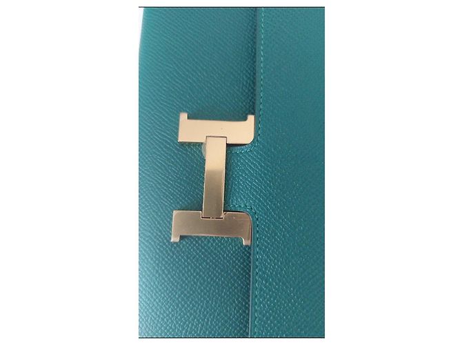 Cartera Hermès Constance en piel Epsom Verde Malachite - vista 2