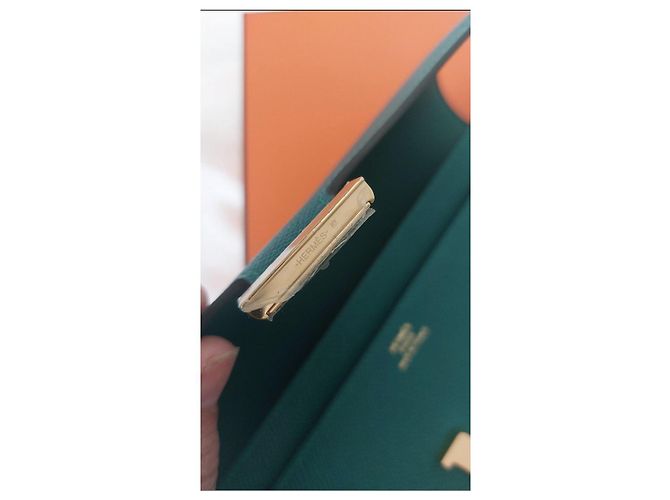 Cartera Hermès Constance en piel Epsom Verde Malachite - vista 6