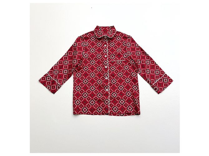 Autre Marque F.R.S. For Restless Sleepers Seidenhemd Schwarz Weiß Rot - Ansicht 3