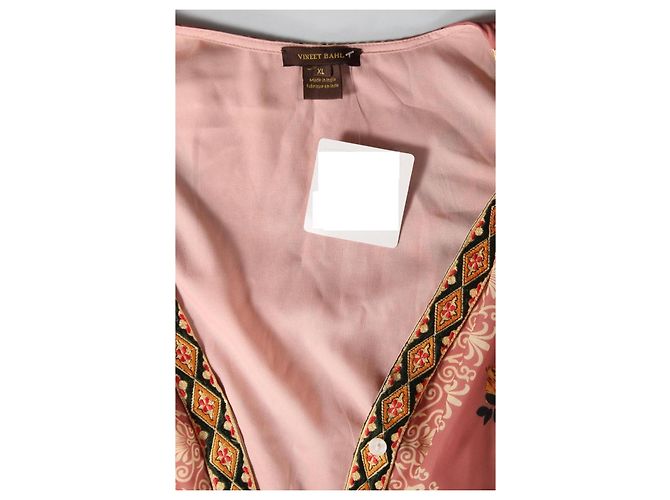 Autre Marque Vineet Bahl Maxikleid Rosa Floral Print Pink Mehrfarben - Ansicht 3