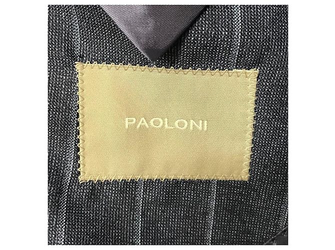 Autre Marque Conjunto de traje de lana con raya diplomática PAOLONI Azul Azul marino - vista 10