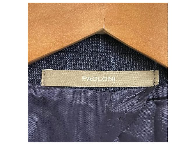 Autre Marque Conjunto de traje de lana con raya diplomática PAOLONI Azul Azul marino - vista 11