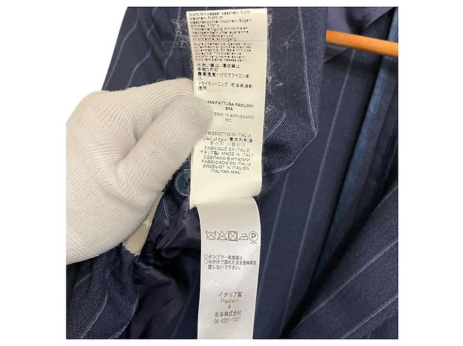 Autre Marque Conjunto de traje de lana con raya diplomática PAOLONI Azul Azul marino - vista 15