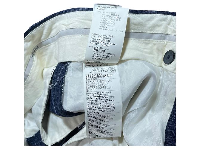 Autre Marque Conjunto de traje de lana con raya diplomática PAOLONI Azul Azul marino - vista 18