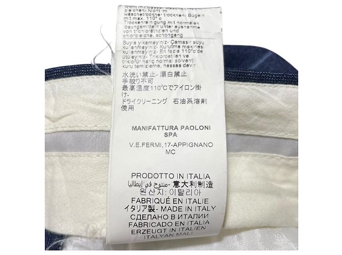 Autre Marque Conjunto de traje de lana con raya diplomática PAOLONI Azul Azul marino - vista 19