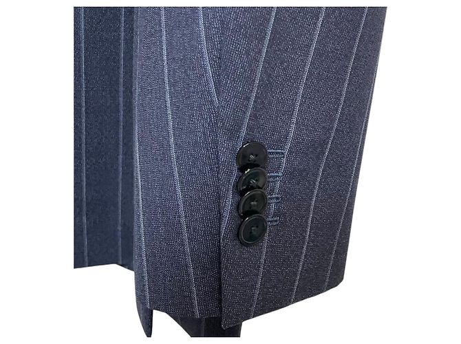 Autre Marque Conjunto de traje de lana con raya diplomática PAOLONI Azul Azul marino - vista 5