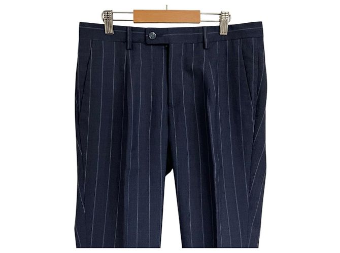 Autre Marque Conjunto de traje de lana con raya diplomática PAOLONI Azul Azul marino - vista 8