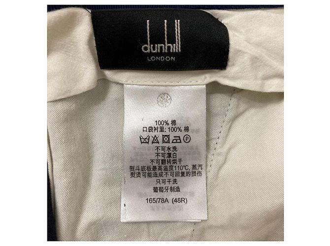 Alfred Dunhill Pantalones chino de algodón Dunhill Azul - vista 5