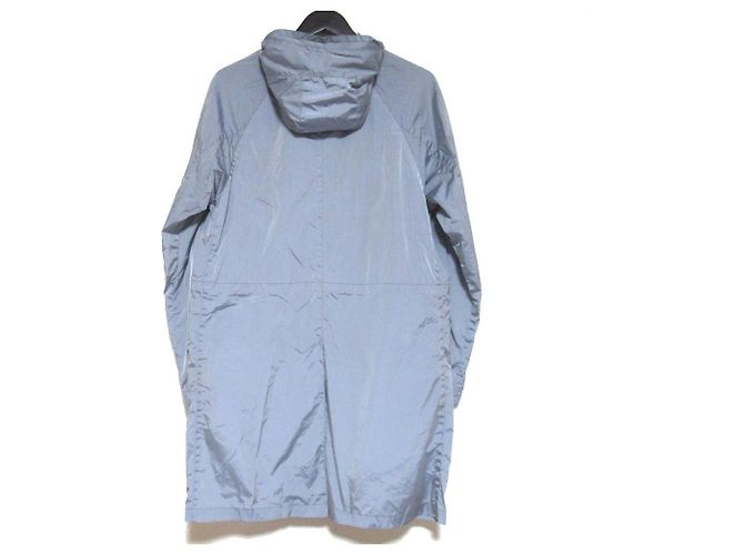 Autre Marque Abrigo de nylon con capucha Cruciani Azul Azul claro - vista 2