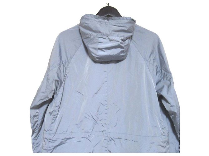 Autre Marque Abrigo de nylon con capucha Cruciani Azul Azul claro - vista 5